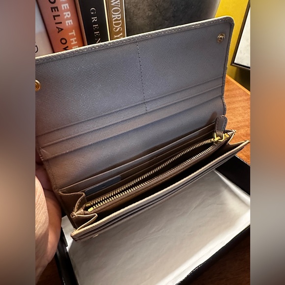Prada Saffiano Long Wallet Camel - Picture 2 of 16